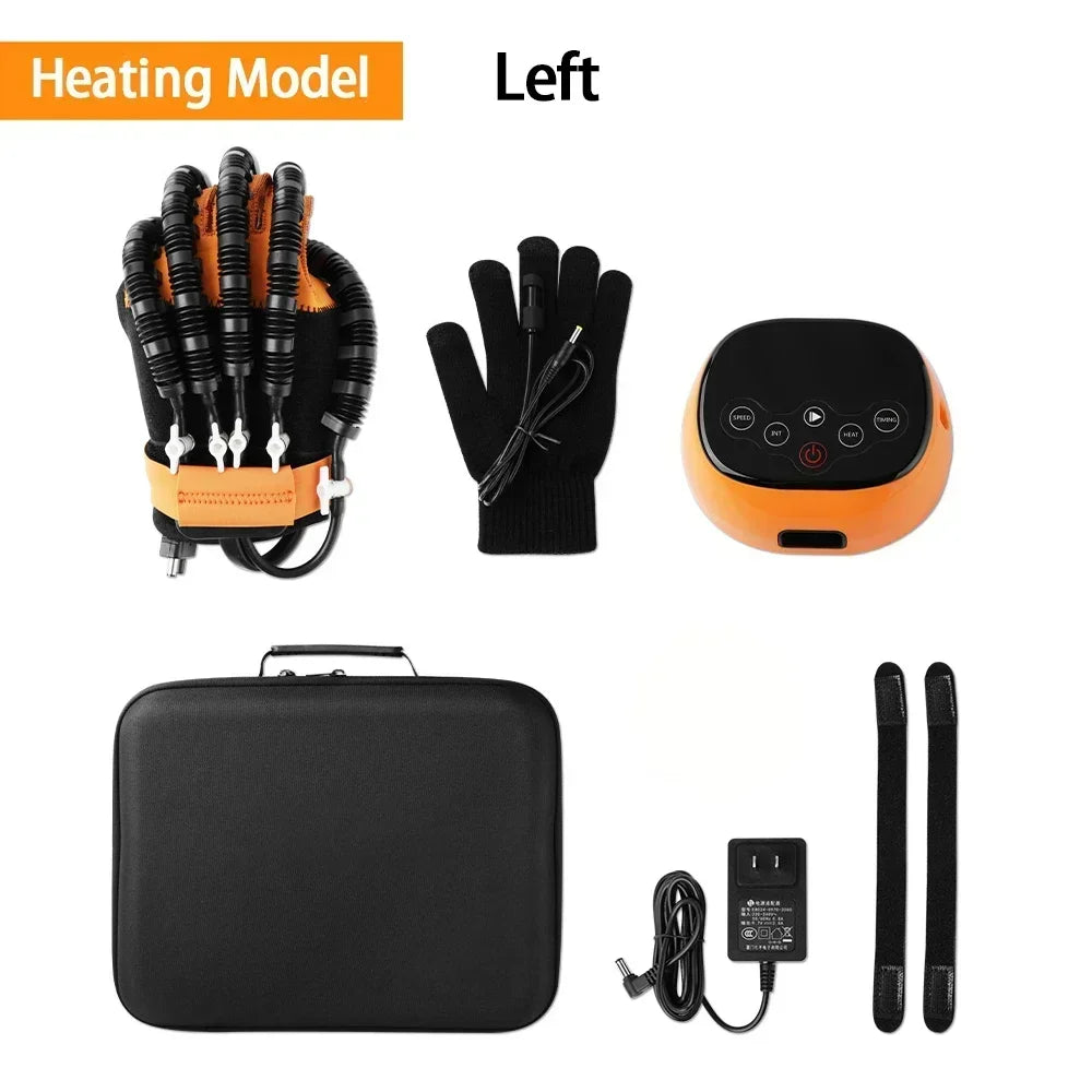 Heated Rehabilitation Robot Gloves Finger & Hand Function Workout Recovery Tool Hemiplegia Stroke Physiotherapy Training Device
