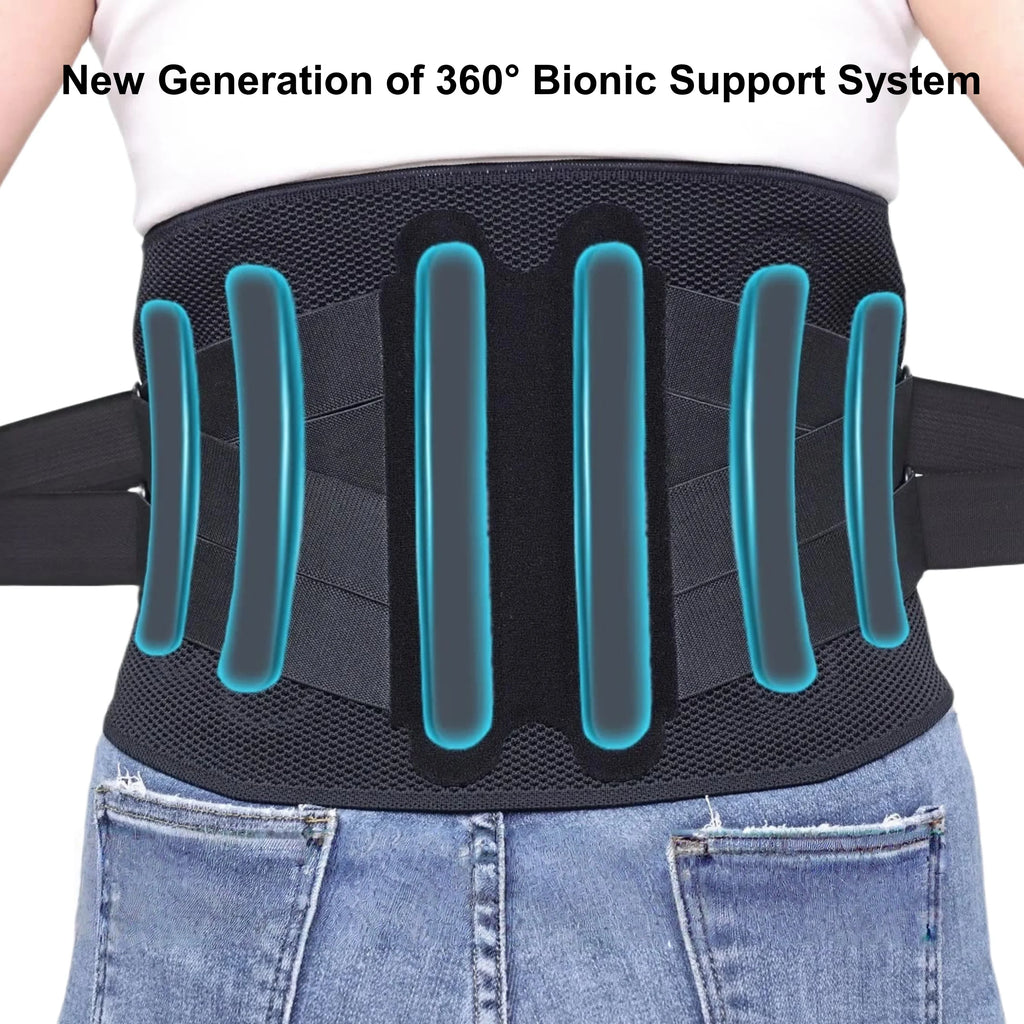 Waist Support Back Brace for Lower Back Pain Relief From Sciatica, Herniated Disc Scoliosis, Decompression Lumbar Support Belt