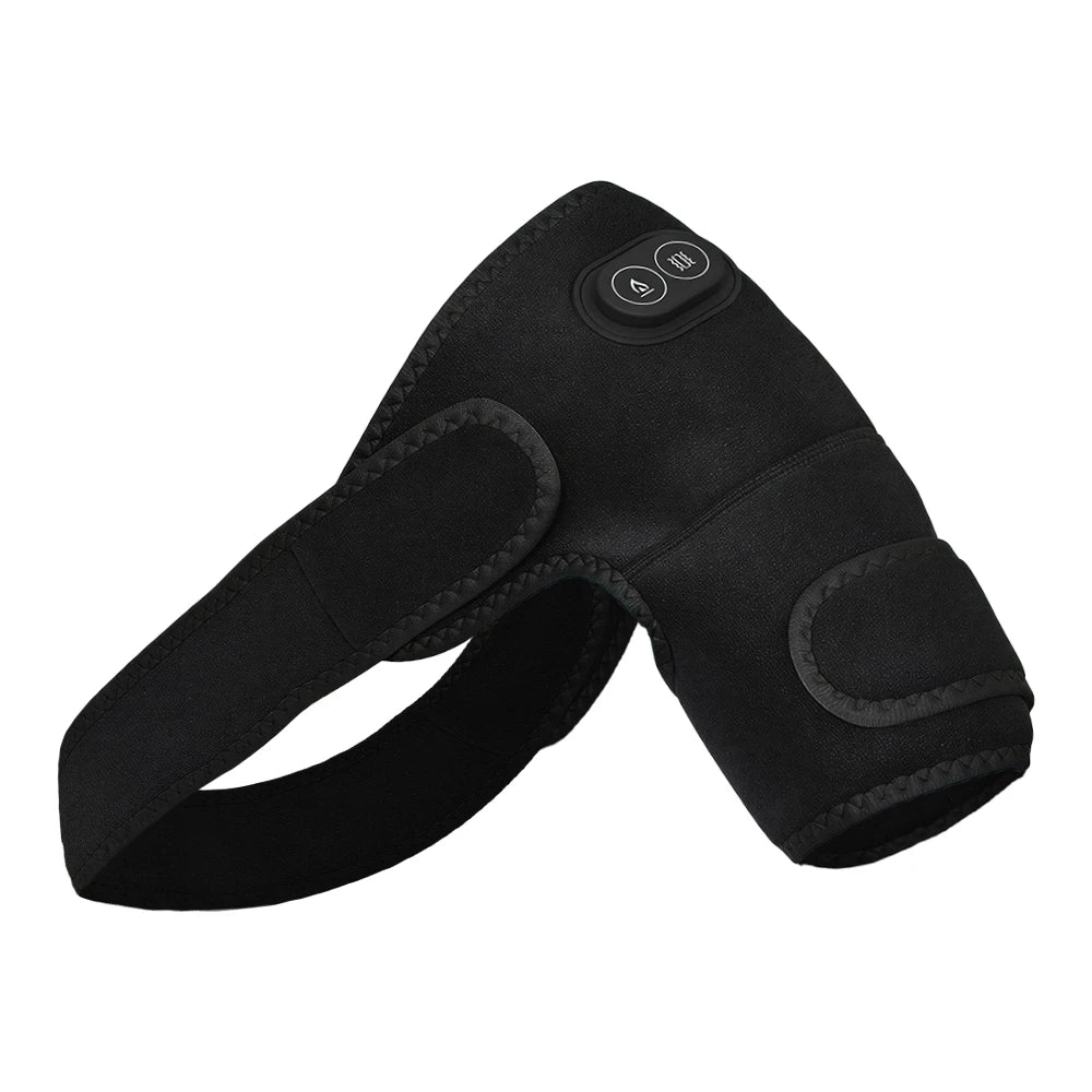 Smart Heated Massage Brace for Shoulder, USB Powered Shoulder Heating Pad for Joint & Muscle Massage, Left and Right Arm All Use
