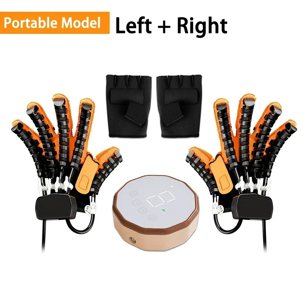 Heated Rehabilitation Robot Gloves Finger & Hand Function Workout Recovery Tool Hemiplegia Stroke Physiotherapy Training Device
