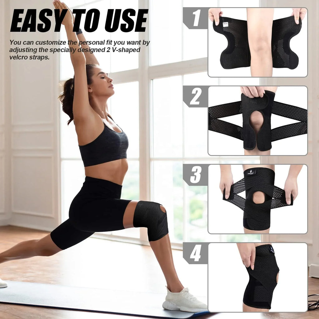 Meniscus Tear Knee Joint Injury Recovery with Knee Joint Bracket Adjustable Knee Joint Protective Sleeve for Sports Anti-sprain