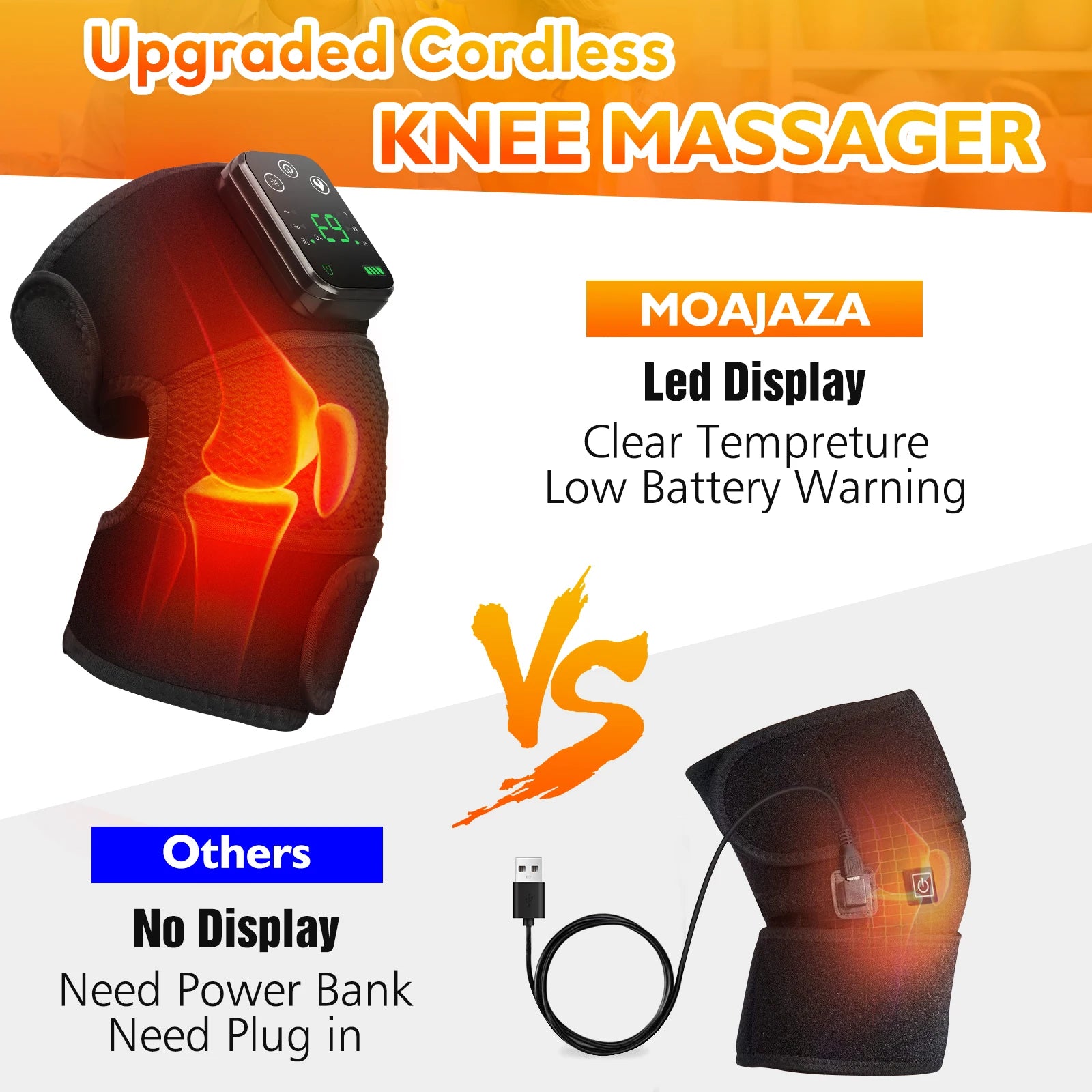 Electric Shoulder Massager Heating Pad Vibration Massage Support Belt Shoulder Thermal  Brace