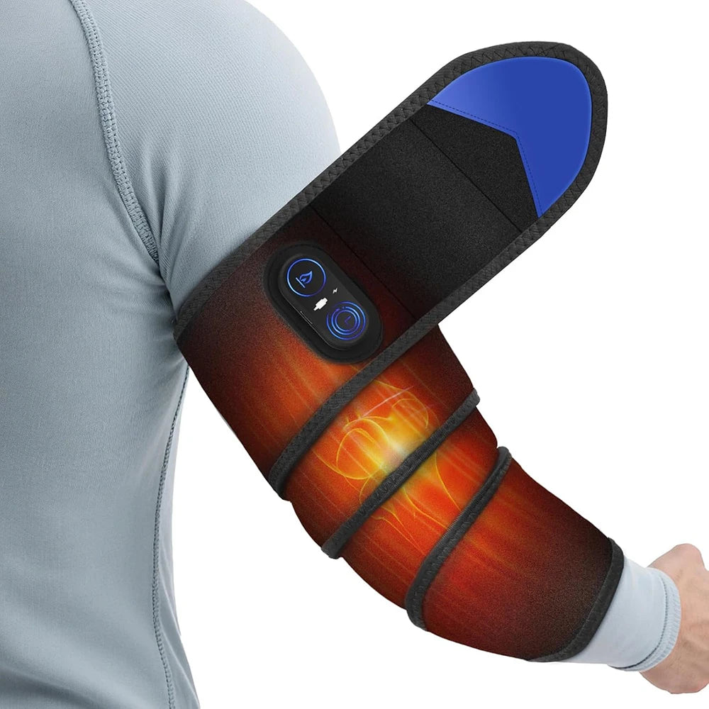 Cordless Heating Pad Red Light Therapy Wrist Belt - 3-Temp Heat  for Pain Relief - 660/850nm Adjustable Support Brace Wrap Belt