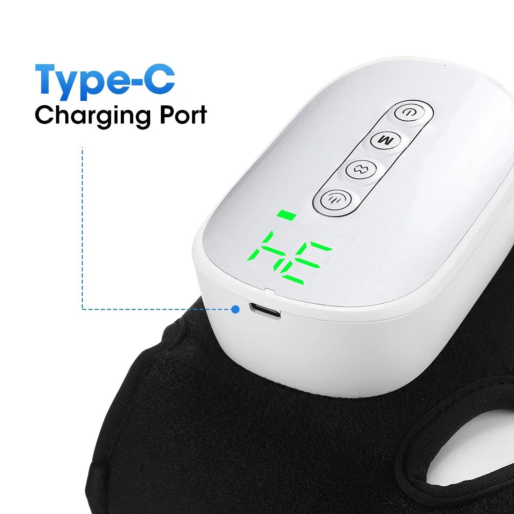 Portable Foot Massager with Heat, Cordless Ankle Massage for Plantar Fasciitis, Swelling, Compression Boot for Circulation