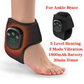 New Heating Wrist Guard Electric Hot Compress Vibration Massage Hand Wrist & Foot Ankle Guard Band Carpal Wrap Support Brace