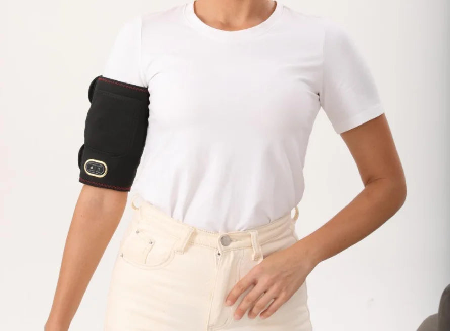 Heating Pad Arm Heated Wrap Brace for Wrist Elbow Arm Knee Ankle Leg 3 Heat Settings Cordless Wireless Timer USB Powered Winter