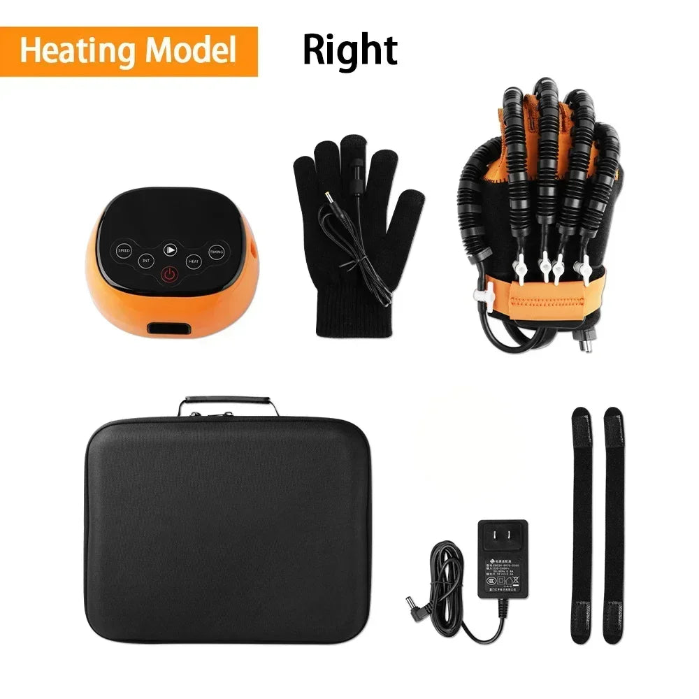 Heated Rehabilitation Robot Gloves Finger & Hand Function Workout Recovery Tool Hemiplegia Stroke Physiotherapy Training Device