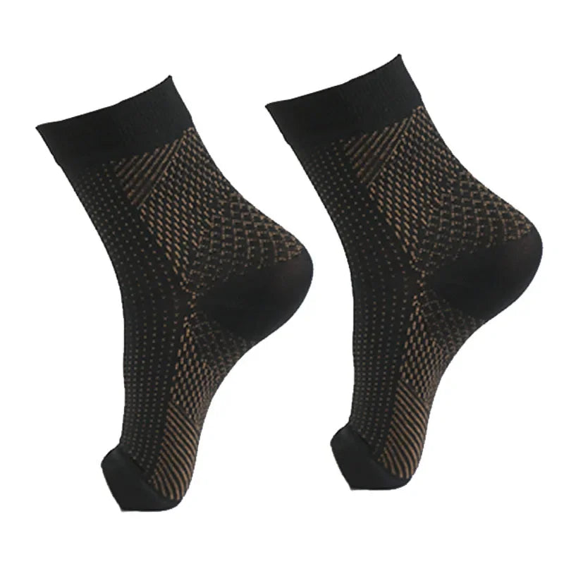 1pair Plantar Fasciitis Compression Socks Sports Ankle Support Brace Foot Pain Relief Heel Sleeve for Joint Pain Neuropathy