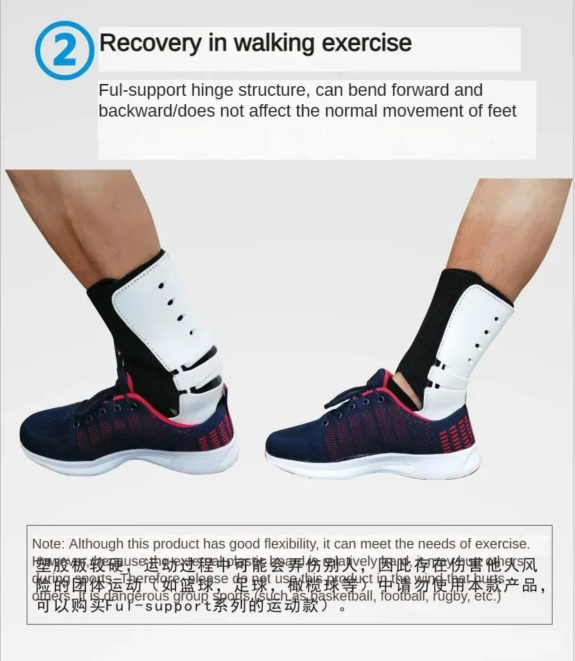 Drop Foot Orthosis Adjustable Left Right Ankle Sprain Orthosis Stabilizer Foot Protector for Hemiplegia Corrector Rehabilitation