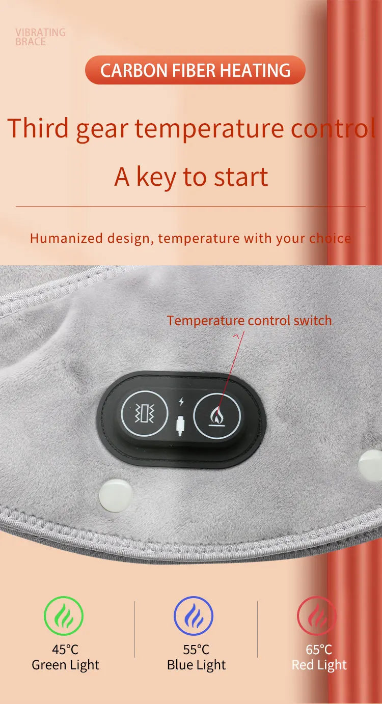 Electric Heating Neck Shoulder Vibration Massager Cervical Vertebra Arthritis Relief Infrared Therapy Neck Back Heated Relax Pad