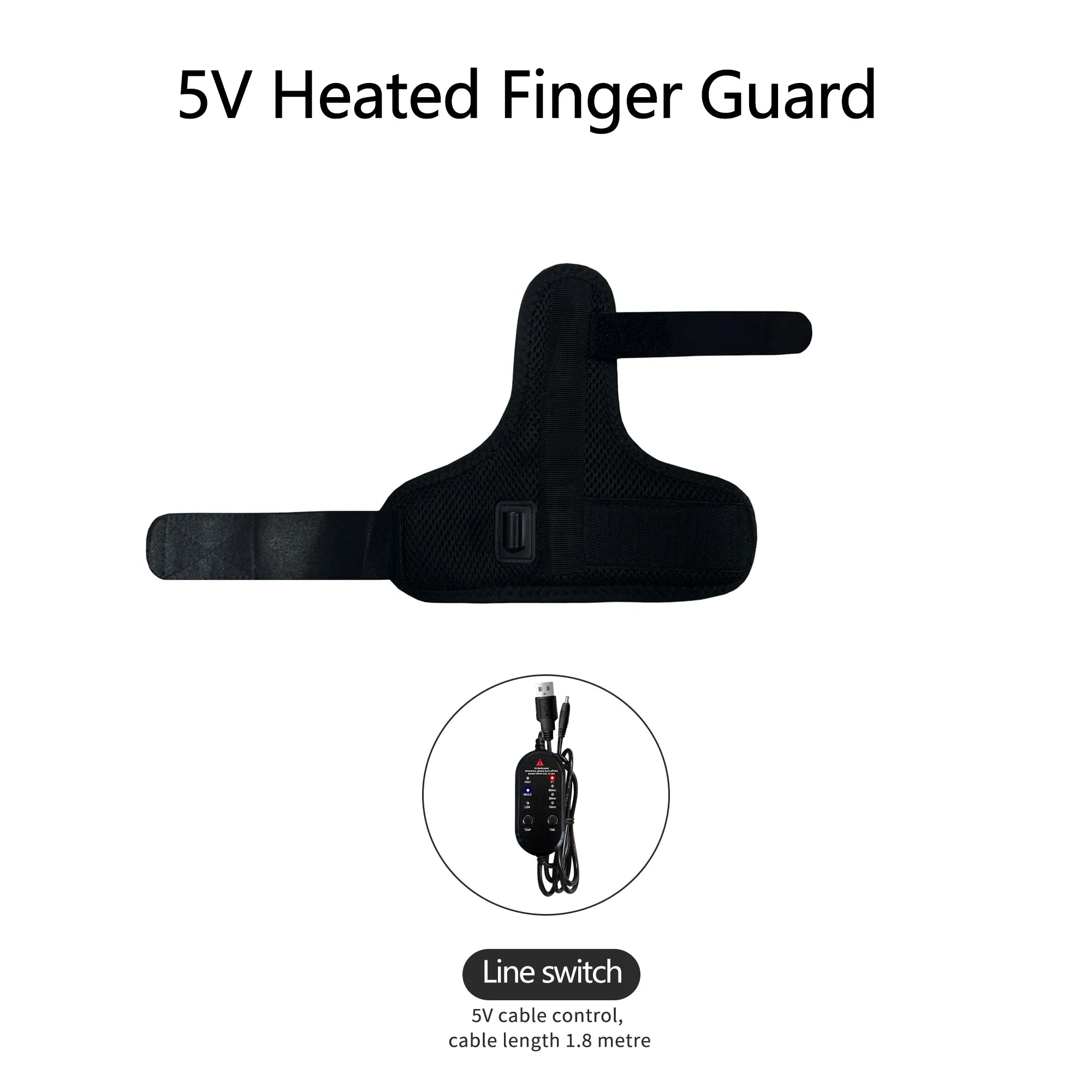 Heated Massage Wrist Thumb Brace USB-Powered Arthritis Carpal Tunnel Relief Thumb Tendonitis Sprains Pain Ease Muscle Relaxation