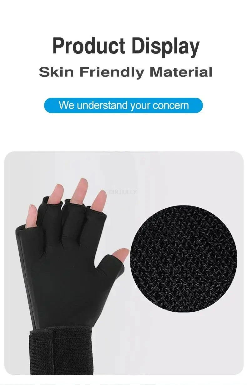 Finger Arthritis Compression Ice Glove Adjustable Wrist Strap Hand Wrist Ice Pack Pain Relief for Arthritis Cold or Heat Therapy