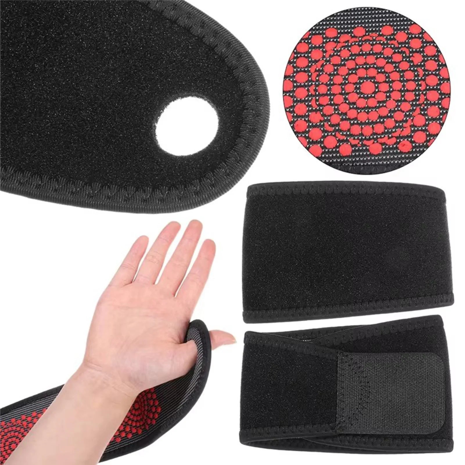 1/2pcs Self-Heating Wrist Brace Protector Adjustable Pain Relief Wrist Brace for Muscular Soreness and Wrist Ache