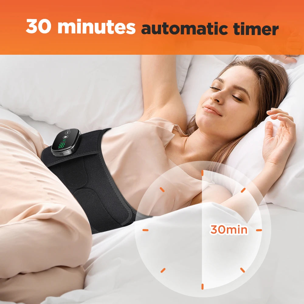 Heat Lumbar Brace Support Massager Waist Massager Back Belt Heath Care Comfortable Material for Office Workers Home Use