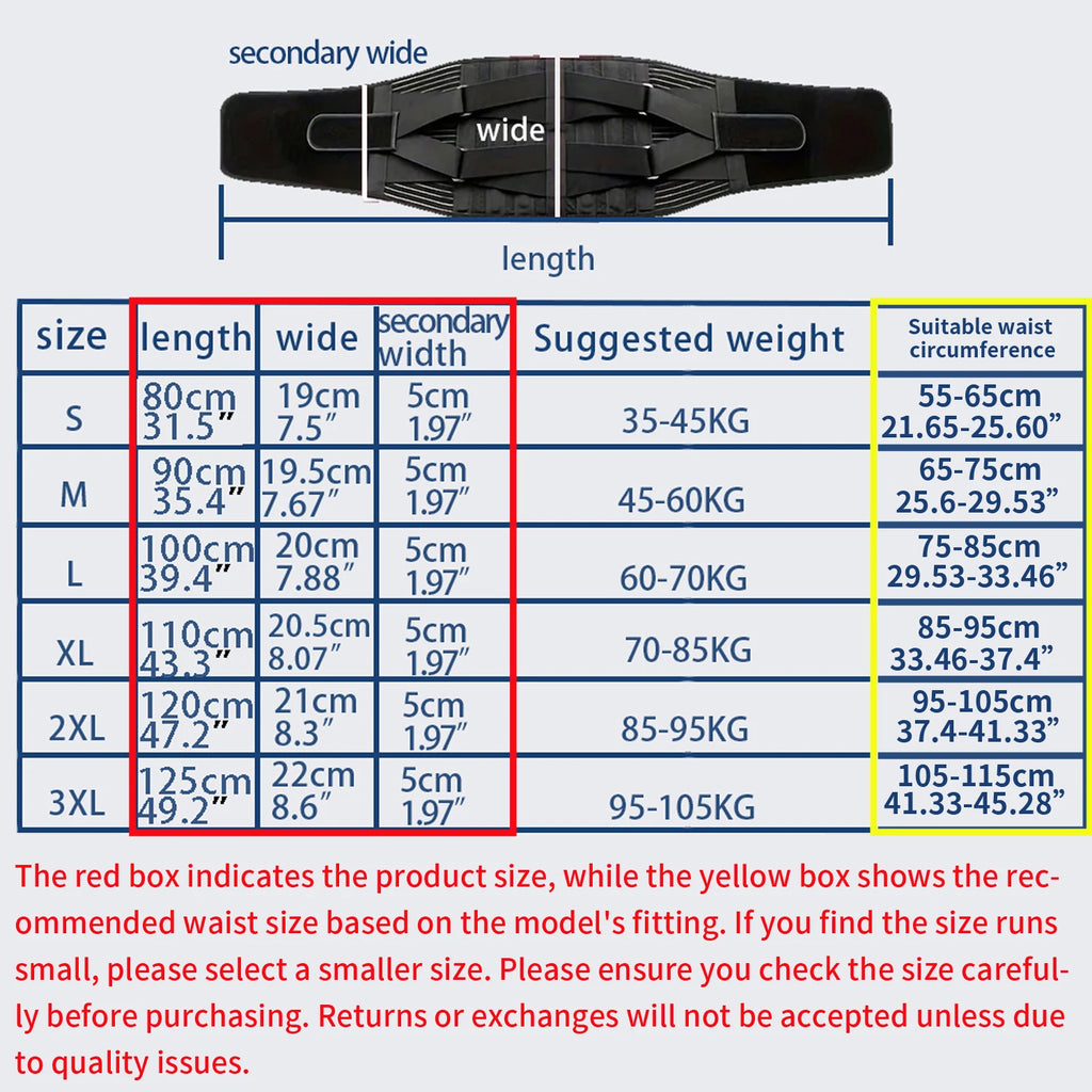 Hot sale Back Braces Waist Belt Men Women Work Lower Back Pain Relief Breathable Anti-skid Spine Lumbar Support Belt