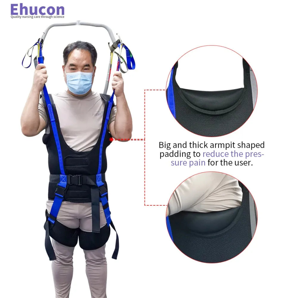 Ehucon Patient Lift Walking Sling, Pelvic Padded 500lbs Safety Loading Weight,Medical Hoist Standing Aids for Ambulating