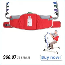 Ehucon Sit to Stand Lift Sling Divided Leg Design Leg Straps and Back Support,Transfer Sling for Elderly Mobility Aid 500lbs