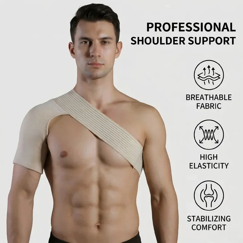 Adjustable Neoprene Shoulder Support Brace Breathable Shoulder Strap Pain Relief Injury Recovery Shoulder Protector ForMen Women