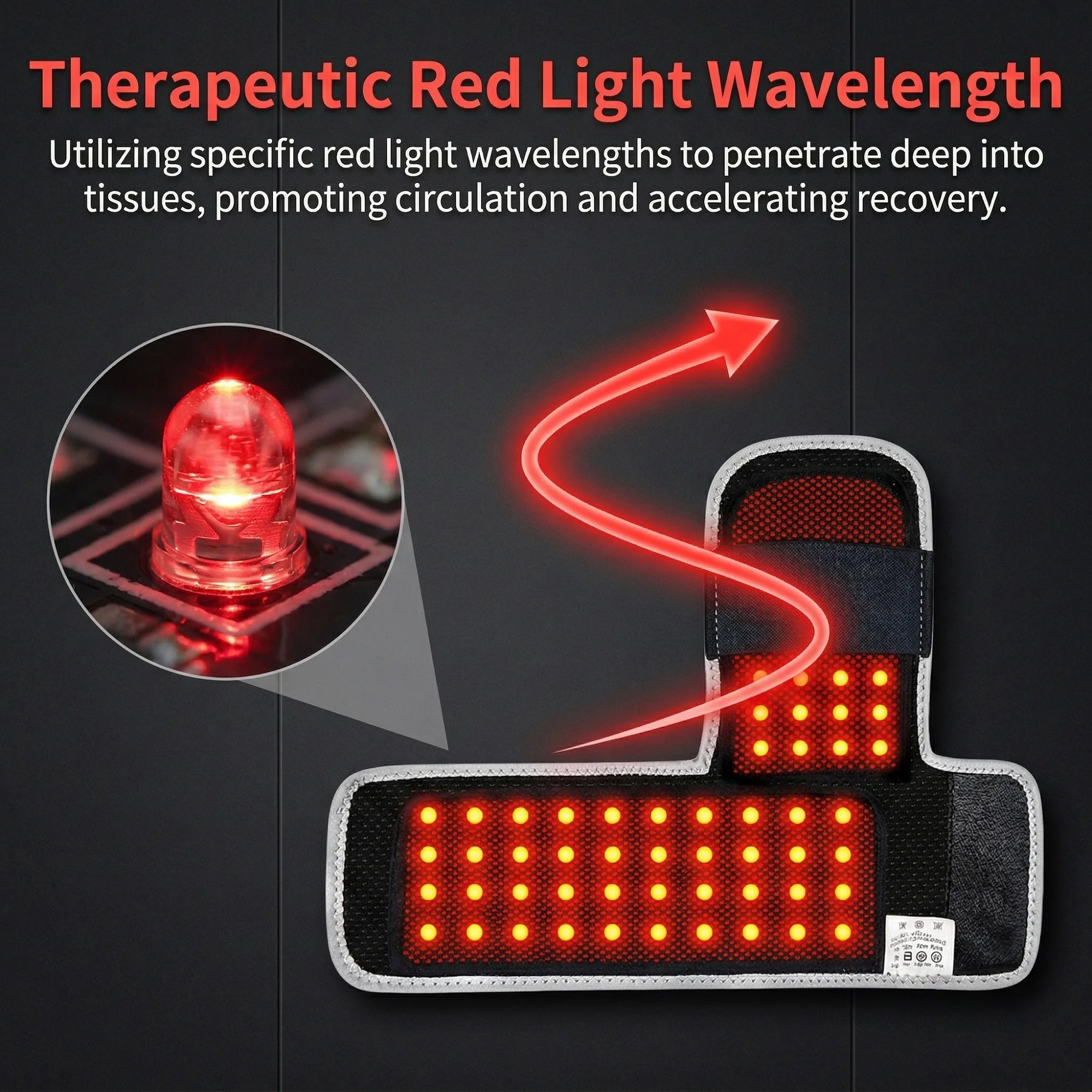Red Light Heating Cordless Ankle Massager Wrist Wraps Support Brace Ankle Heating Pad Heated Hand Foot Vibration Massage Belt