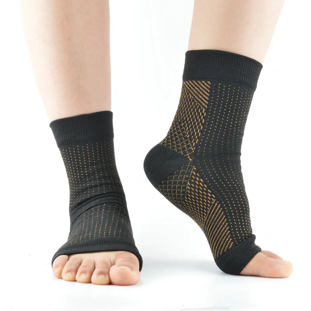 1pair Plantar Fasciitis Compression Socks Sports Ankle Support Brace Foot Pain Relief Heel Sleeve for Joint Pain Neuropathy