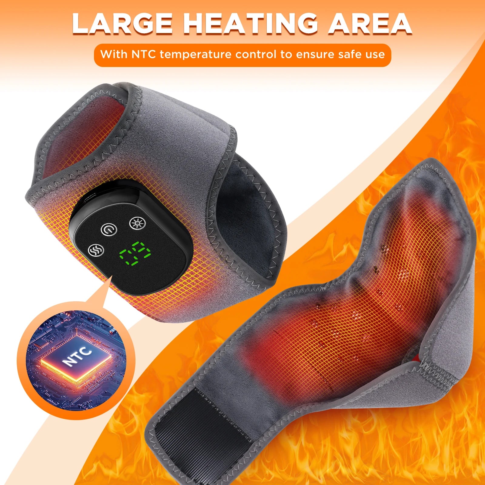 New Heating Wrist Guard Electric Hot Compress Vibration Massage Hand Wrist & Foot Ankle Guard Band Carpal Wrap Support Brace