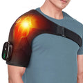 Electric Heating Pad Shoulder Vibration Massager Physiotherapy Arthritis Joint Pain Relief Belt Elbow Support Brace Thermal Wrap