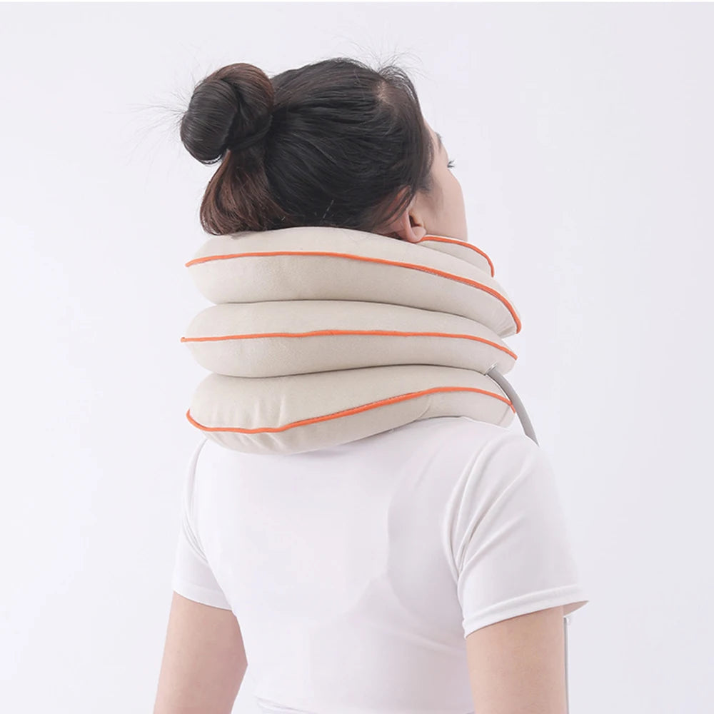 Medical Cervical Neck Traction Inflatable Neck Stretcher Brace Neck protection Relief for Chronic Neck & Shoulder Alignment Pain