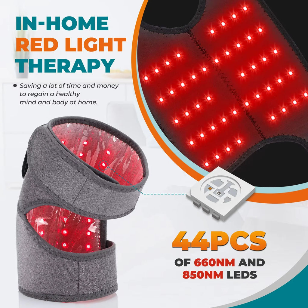 3-in-1 Multifunctional Kneepad Electric Infrared Heating Knee Pad 650nm&850nm Red Light Leg Joint Brace Muscle Relax