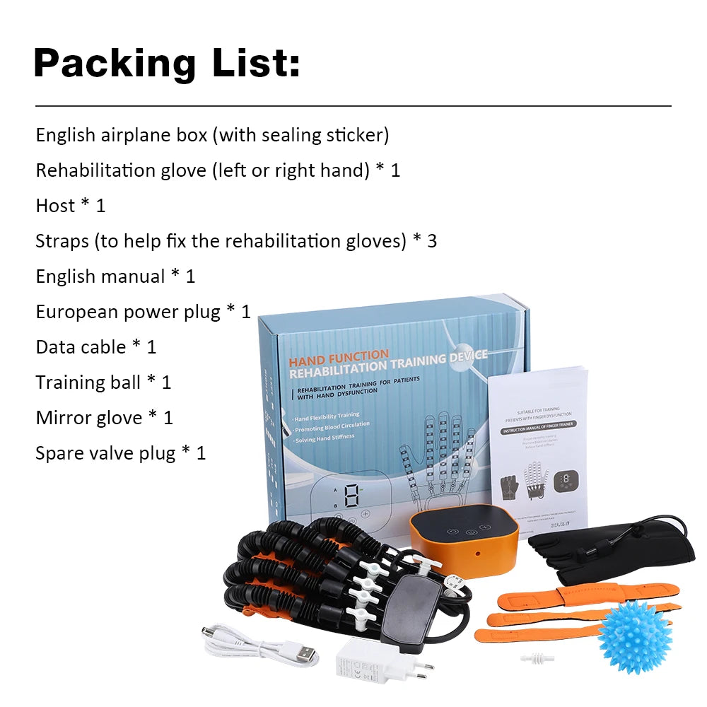 Hand Rehabilitation Robot Gloves Finger Exercise Stroke Hand Brace Hemiplegia Recovery Splint Glove Mirror Mobility Training