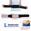 BYEPAIN Tourmaline Self-heating Magnetic Therapy Waist Support Belt Lumbar Back Waist Support Brace Double Banded Adjustable