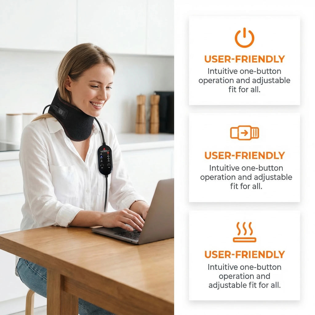 Tourmaline Self-heating Neck Belt Neck Support Massager 1Pcs Protection Spontaneous Heating Belt Health Care Dropship