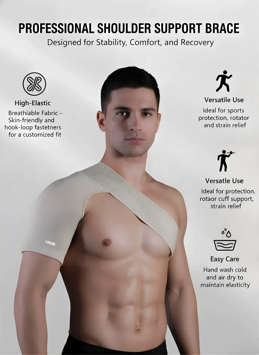 Adjustable Neoprene Shoulder Support Brace Breathable Shoulder Strap Pain Relief Injury Recovery Shoulder Protector ForMen Women