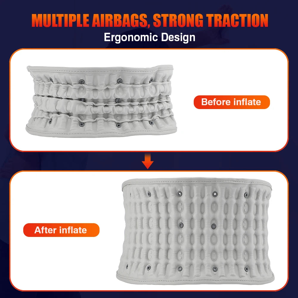 Heat Lumbar Brace Support Massager Waist Massager Back Belt Heath Care Comfortable Material for Office Workers Home Use