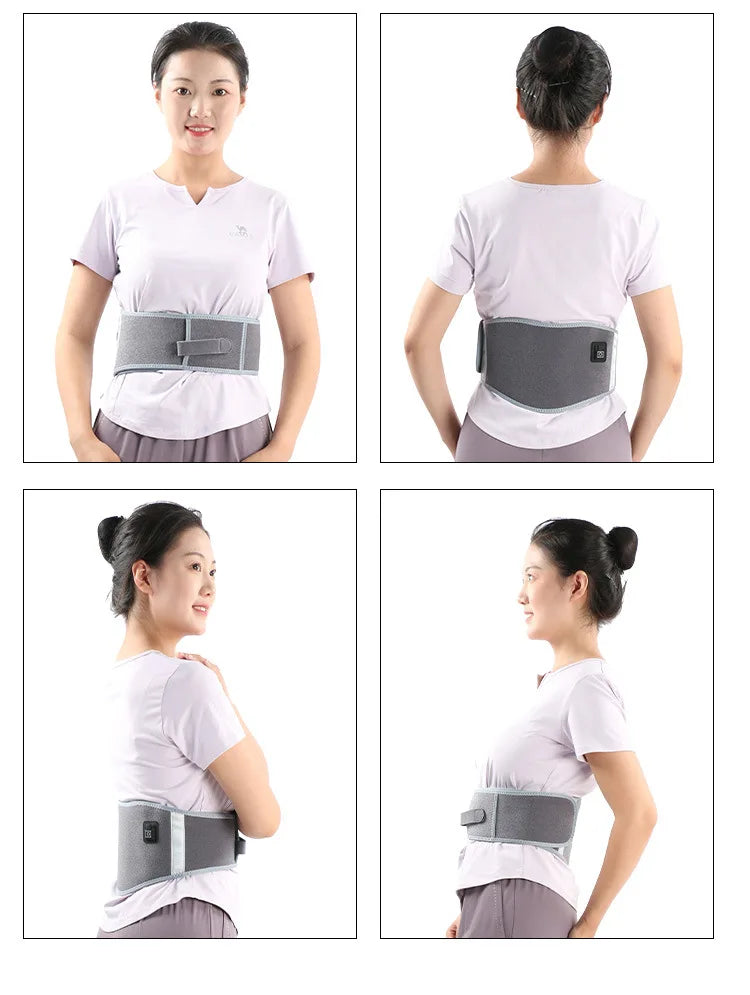 USB Electric Heating Warmer Hot Waist Lumbar Back Pad Belt Protector Brace Band Support Massager Anti Pain Relief Therapy Tool