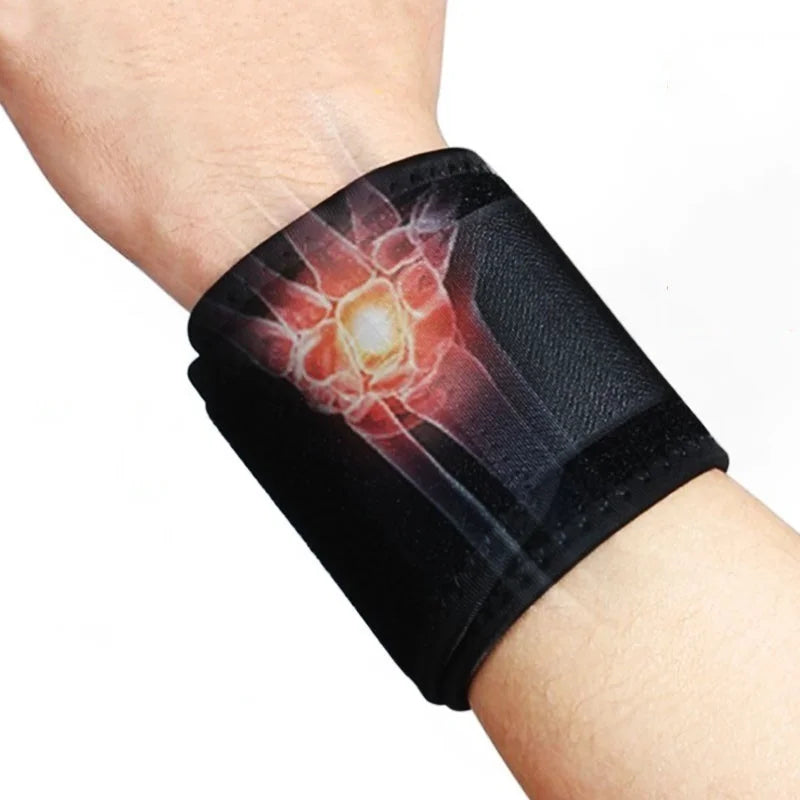 Magnetic Therapy Self-Heating Wrist Support Brace Wrap Heated Hand Warmer Compression Pain Relief Wristband Belt  Muñequeras