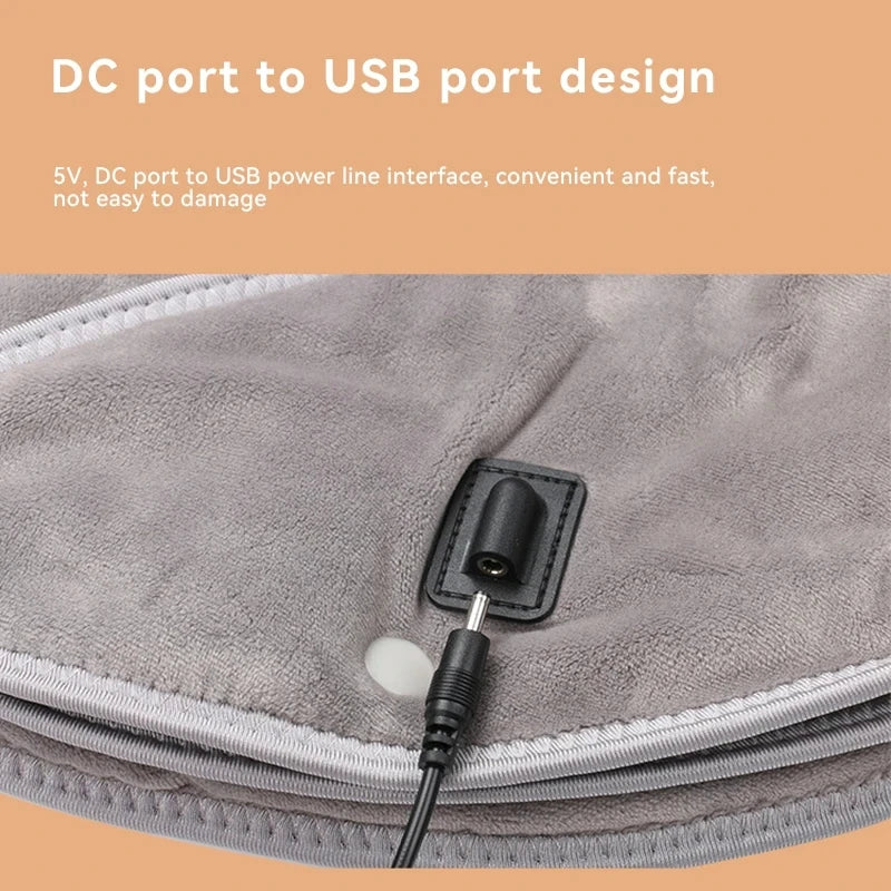 Electric Heating shoulder Neck Pad Massager USB Cervical Brace Wrap Thermal Compress Relieve Pain Fatigue Warm Back Brace Tool
