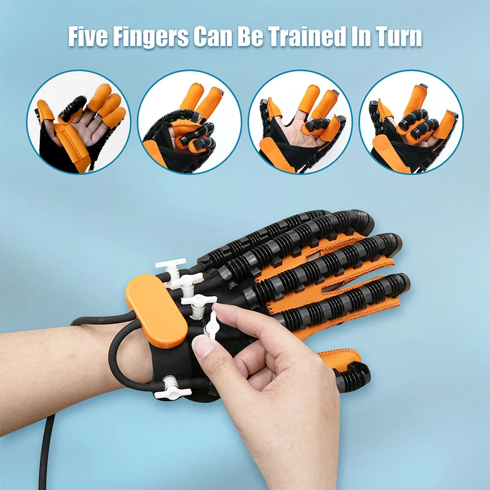 Stroke Hemiplegia Rehabilitation Robot Gloves Hand Finger Training Massage Gloves Rehabilitation Hand Function Recovery Device