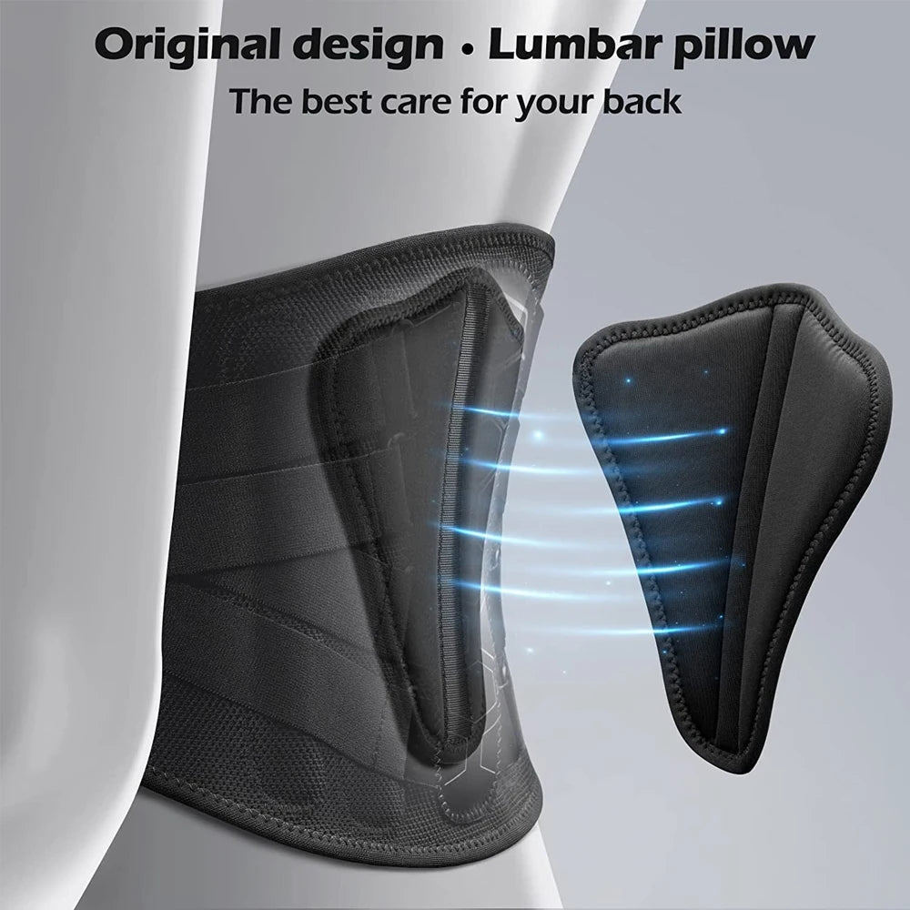 Back Brace for Lower Back Pain, Sciatica, Herniated Disc, Scoliosis, Back Support Belt with Soft Pad, Lightweight Lumbar Support