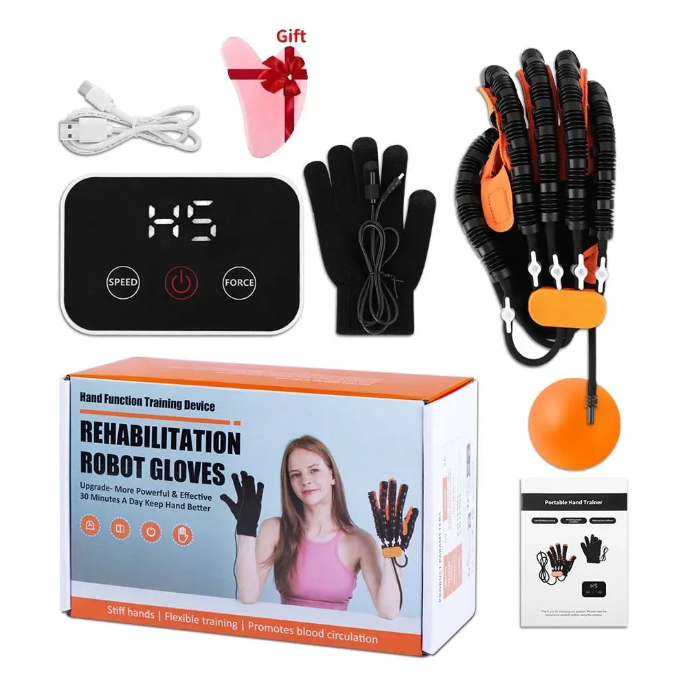 Robot Gloves Hand Rehabilitation Automatic Hand Trainer Rehabilitation Rehab Theraphy Hemiplegia Gloves Finger Trainer Stroke