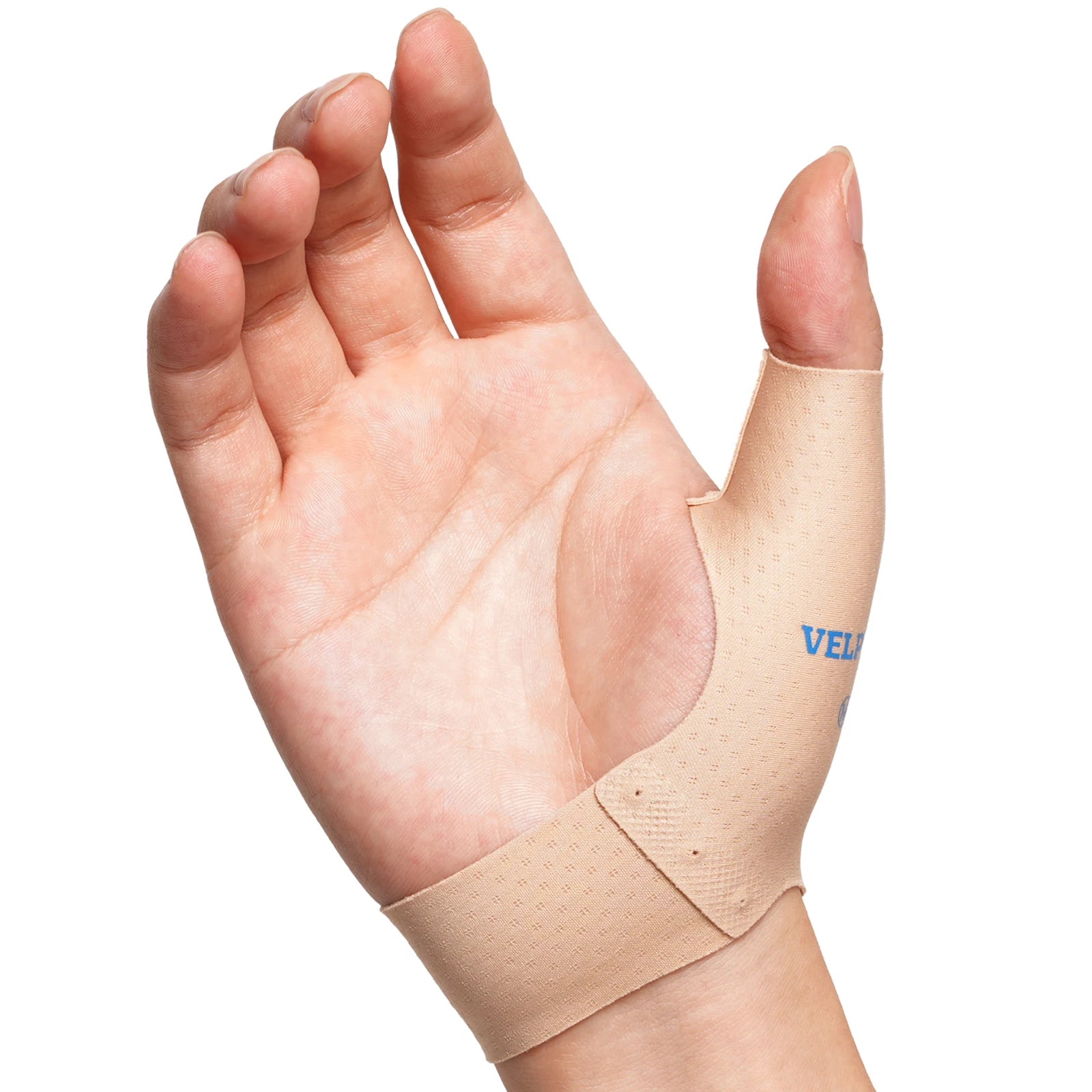 VELPEAU Elastic Thumb Support Brace for Arthritis, Tendonitis, Splint Liner, Thumb Compression Sleeve Fits Left and Right Hands