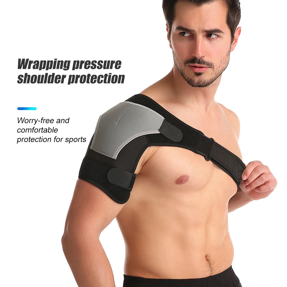 1 Pcs Shoulder Brace for Men and Women, Compression Sleeve Wrap for Shoulder and Back