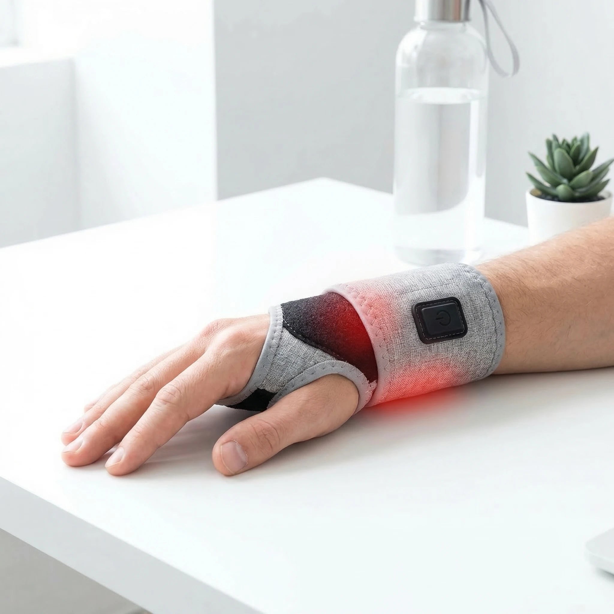 Heated Wrist Wrap Electric Heated Wrist Brace for Women And Men with 3 Heat Settings - Electric Wrist Heating Pad Wrist Warmer