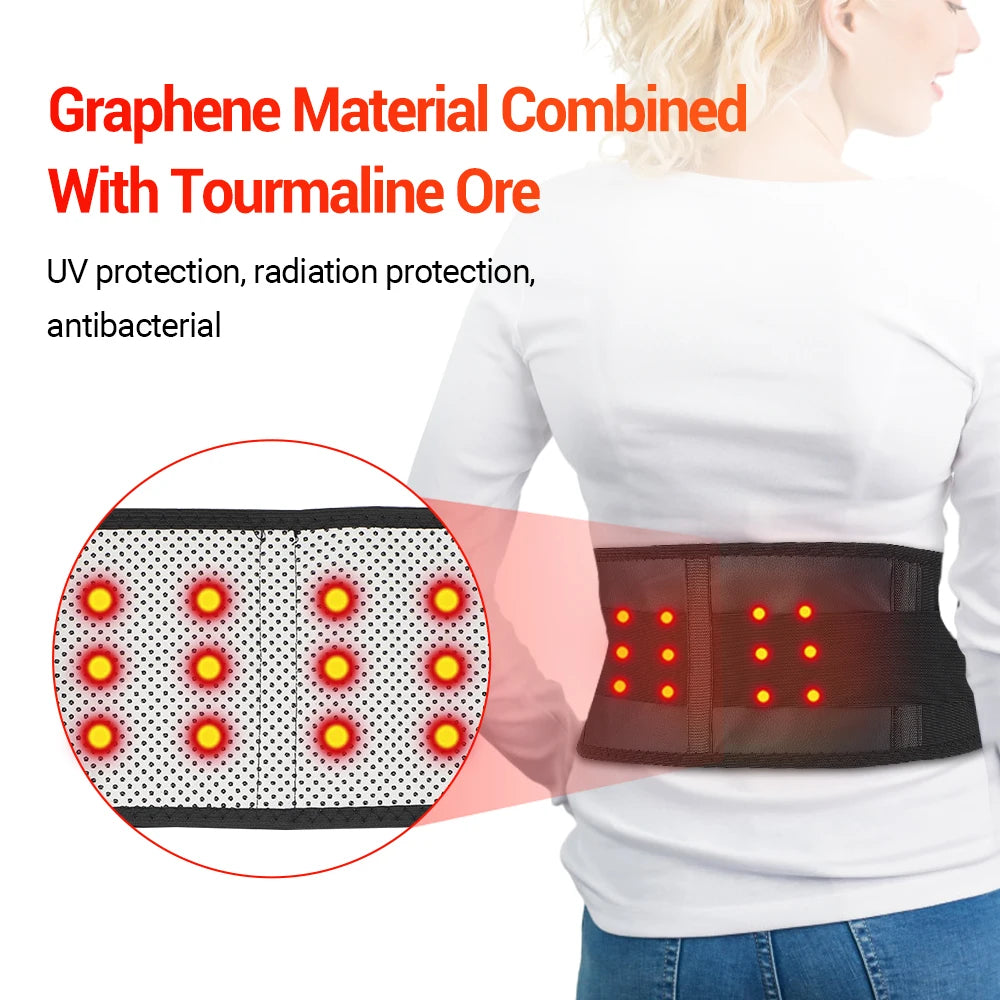 Self Heating Lower Back Supports Magnetic Breathable Waist Bandage Back Waist Belt Tourmaline Waist Brace Support Belt Band