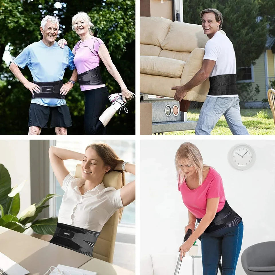 Hot sale Back Braces Waist Belt Men Women Work Lower Back Pain Relief Breathable Anti-skid Spine Lumbar Support Belt