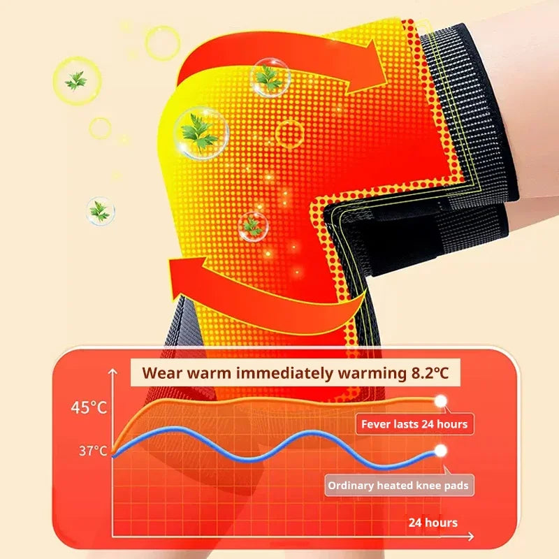 Self-Heating Knee Pads Brace Tourmaline Warm for Arthritis Joint Care Injury Recovery Belt Knee Leg Warmer Knee Support Pads