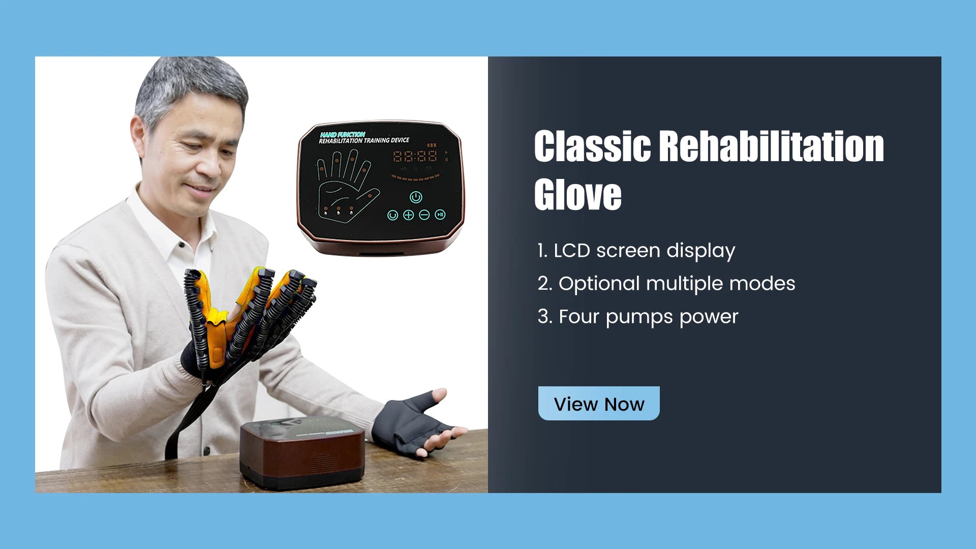 Heated Rehabilitation Robot Gloves Hemiplegia Stroke Physiotherapy Training Device Finger & Hand Function Workout Recovery Tool