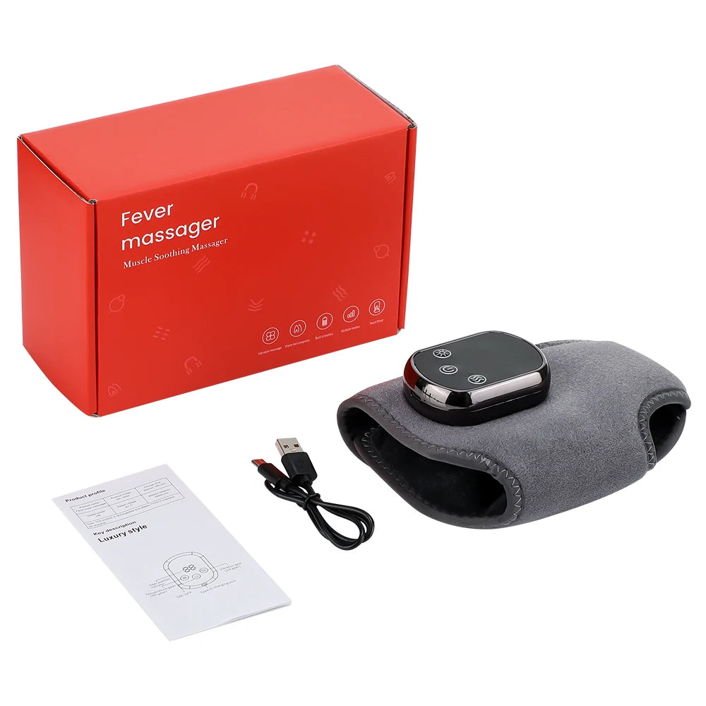 Electric Heated Wrist Brace Adjustable Hot Compress Vibration Massage Hand Wrist Foot Ankle Guard Band Carpal Wrap Support Brace