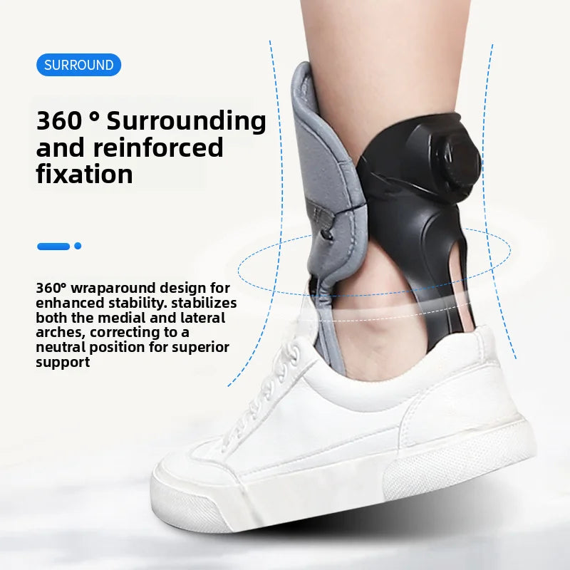 New Stroke Hemiplegia Rehabilitation Equipment Correction Varus Shoes Ankle Fixed Support Foot Ptosis Orthosis Brace