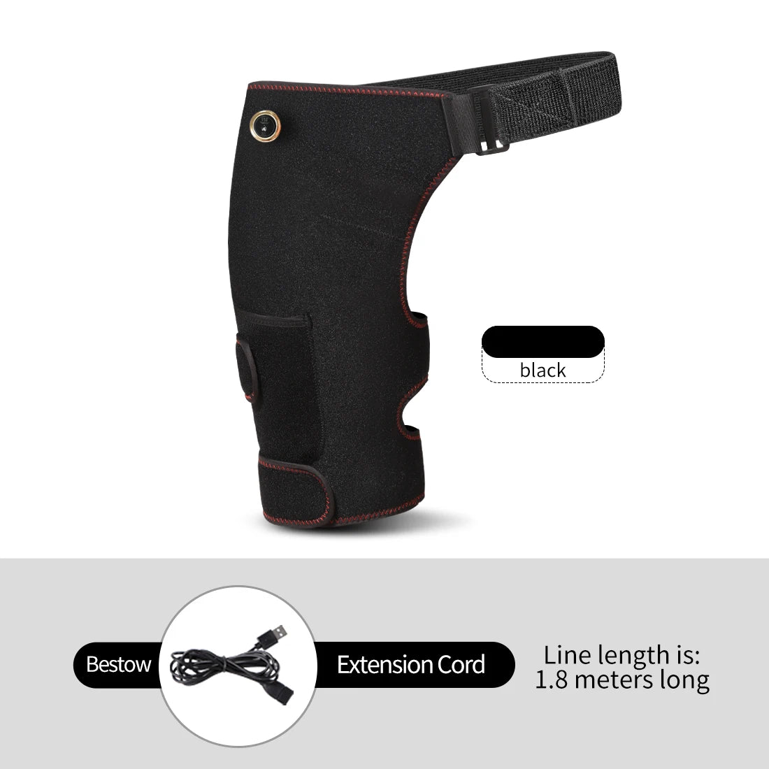 Heated Massage Waist Hip Support Brace with Heating Pad for Sciatica Pain Relief Hot Therapy for Lower Back Thighs And Buttocks