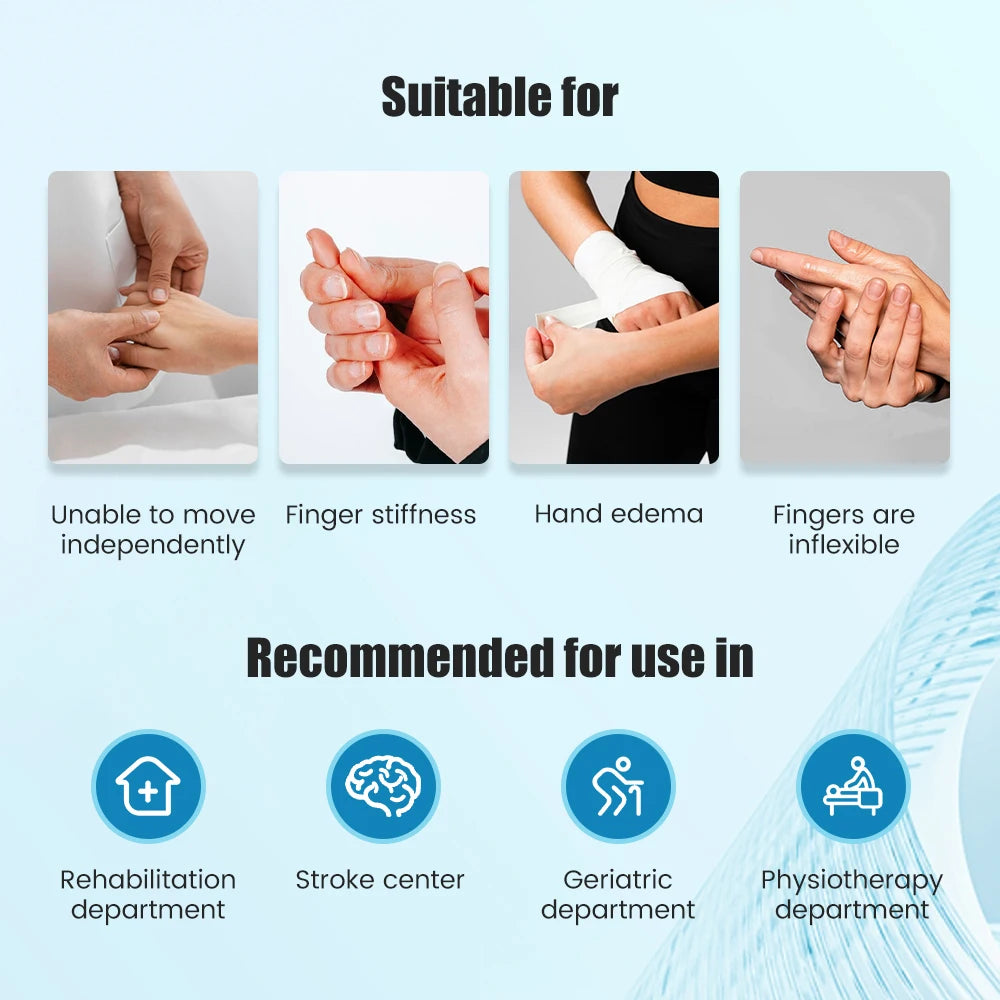 Hemiplegia Robot Gloves Hand Exercise Tool for Stroke Patient Robotic Rehabilitation Glove Cerebral Infarction Paralyzed Recover